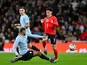 England's Phil Foden is tackled by Uruguay's Ronald Araujo on March 27, 2026