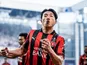 FC Midtjylland's Lee Han-beom celebrates on May 14, 2026