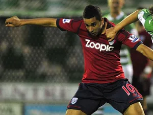 West Brom's Yassine El Ghanassy in action against Yeovil on August 28, 2012