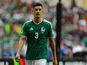 Cesar Montes leaves the field after being shown a red card against South Africa in 2026 World Cup