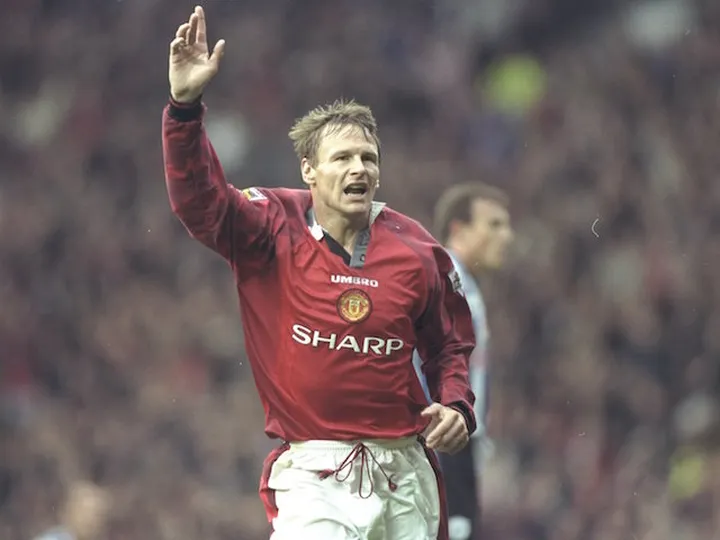 OTD: Sheringham nets first Old Trafford goal