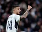 Real Madrid's Joselu reacts on January 21, 2024