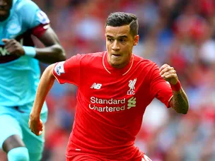 Coutinho limps off with hamstring injury