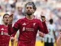 Dominik Szoboszlai of Liverpool against Newcastle United, on August 23, 2026