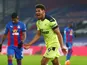 Joelinton celebrates scoring for Newcastle United against Crystal Palace in the Premier League on November 27, 2020
