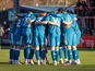 Burton Albion huddle pre match against Stevenage