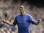 Chelsea's Fernando Torres celebrates scoring against Everton on May 19, 2013