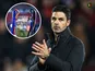 Mikel Arteta/Champions League composite