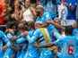 DR Congo players celebrate Yoane Wissa's goal on June 17, 2026