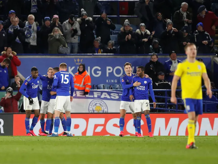 Late Ricardo Pereira goal sends Leicester into FA Cup quarter-finals