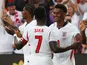 England's Ollie Watkins (right) celebrates scoring their third goal on June 10, 2026