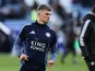 Jordan James of Leicester City warming up