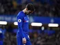 Chelsea midfielder Cesc Fabregas hangs his head during the Premier League match against Southampton on January 2, 2019