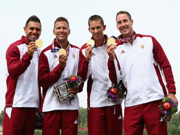 Kayak champions pleased with gold