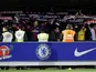 Paris Saint-Germain women's fans during a match against Chelsea women on March 21, 2019
