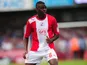 Crawley Town's Hope Akpan in action against Portsmouth on September 9, 2012