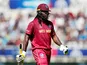 West Indies batsman Chris Gayle pictured at the Cricket World Cup in June 2019
