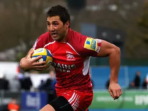 Gavin Henson of London Welsh in action during the Aviva Premiership match between Saracens and London Welsh at Allianz Park on March 3, 2013