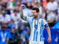 Lionel Messi of Argentina celebrates after scoring a goal