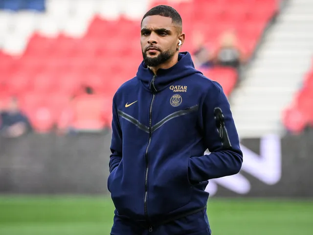 Layvin Kurzawa when at Paris Saint-Germain in 2023.