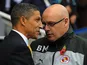 Brian McDermott staring down Chris Hughton