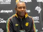 Jamaica manager Rudolph Speid during apost match press conference