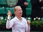 Kiki Bertens celebrates winning her French Open quarter-final match on June 2, 2016