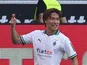 Borussia Monchengladbach's Ko Itakura celebrates scoring their first goal on September 2, 2023