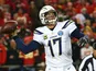 Philip Rivers in action for Los Angeles Chargers on December 13, 2018