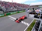 Ferrari's Sebastian Vettel passes the chequered flag to win the Canadian Grand Prix on June 10, 2018