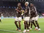Rayan of Vasco da Gama celebrates goal with his teammates