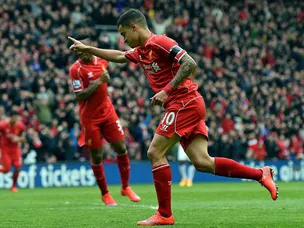 Coutinho puts Liverpool ahead