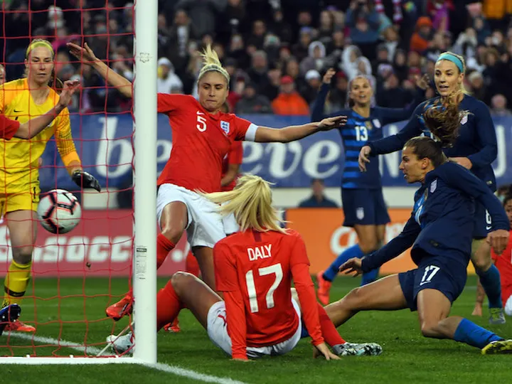 England earn draw with world champions USA in SheBelieves Cup in Nashville
