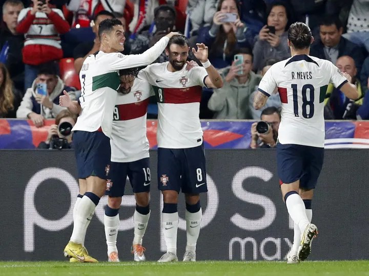 Man United players shine as Portugal thrash Czech Republic