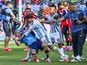 Argentina's Leandro Paredes pushes Spain's Gavi on July 19, 2026