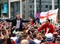 England fans pictured before the clash with Germany on June 29, 2021