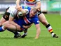 Wakefield Wildcat's Justin Poore is tackled during his side's match against the Bradford Bulls on February 3, 2013