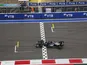 Mercedes' Lewis Hamilton crosses the line to win the Russian Grand Prix on September 26, 2021