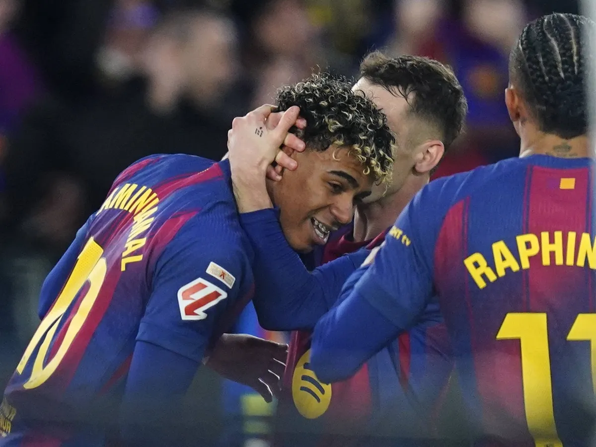 Back with a bang: Yamal bags bicycle kick as Barcelona return to La Liga summit
