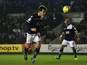 Millwall's John Marquis heads home the winner against Aston Villa on January 25, 2013