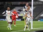 Tottenham Hotspur's Carlos Vinicius celebrates scoring against Royal Antwerp in the Europa League on December 10, 2020