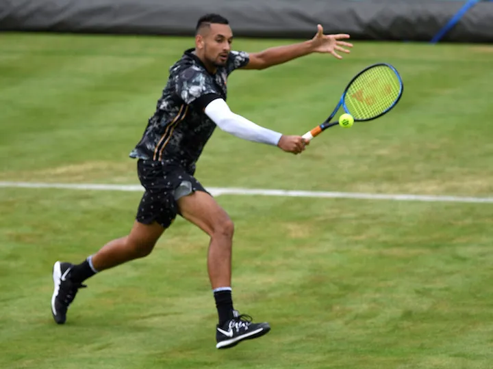 Nick Kyrgios rants at officials, admits "playing FIFA until 3am"