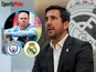 Enrique Riquelme, Erling Haaland Manchester City/Real Madrid composite