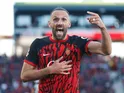 Mallorca's Vedat Muriqi celebrates after scoring on March 15, 2025