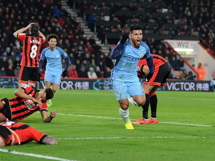 Man City into second with win at Bournemouth