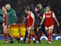 Arsenal Women's Kim Little is substituted after sustaining an injury on March 29, 2023