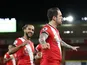Danny Ings celebrates scoring for Southampton against Liverpool in the Premier League on January 4, 2021