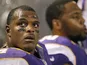 Minnesota Vikings wide receiver Michael Jenkins on the sidelines during his side's game against the Tampa Bay Buccaneers on October 25, 2012