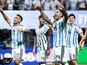 Enzo Fernandez with Argentina teammates