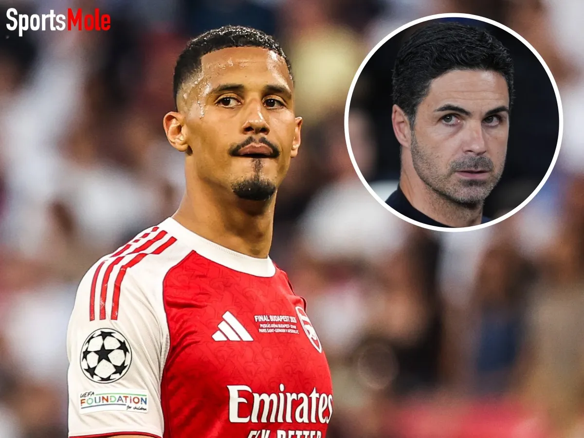Why Arsenal were forced to take team photo without William Saliba as Mikel Arteta makes 